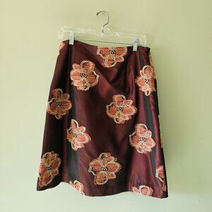 Vintage Austin Reed Embroidered Skirt Size 10